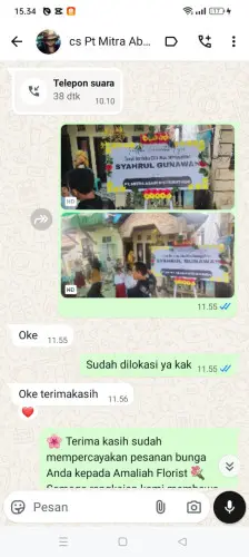 Testimonial Papan Bunga parepare