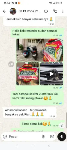 Testimonial Papan Bunga parepare